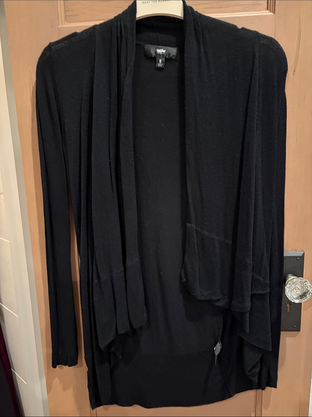 Mossimo | Black Lightweight Draped Open Cardigan | size S